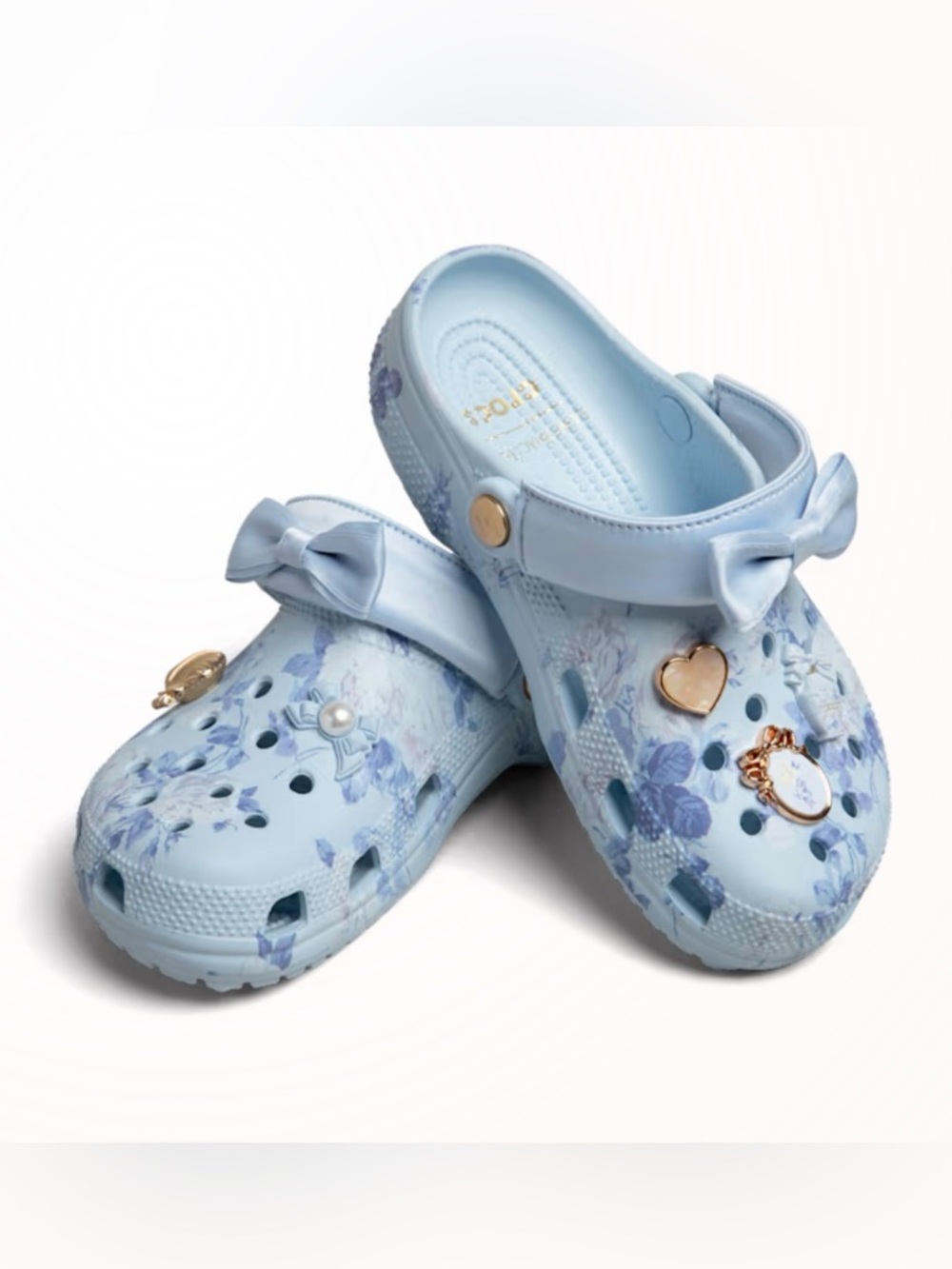 BNIB LoveShackFancy x Crocs Blue Classic Clog - women’s 7